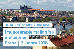 Odborné sympozium MSD, Imunoterapie maligního melanomu